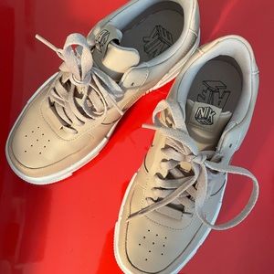 Nike Air Force ones light pink